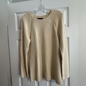 Jones New York Textured Cream Sweater XL